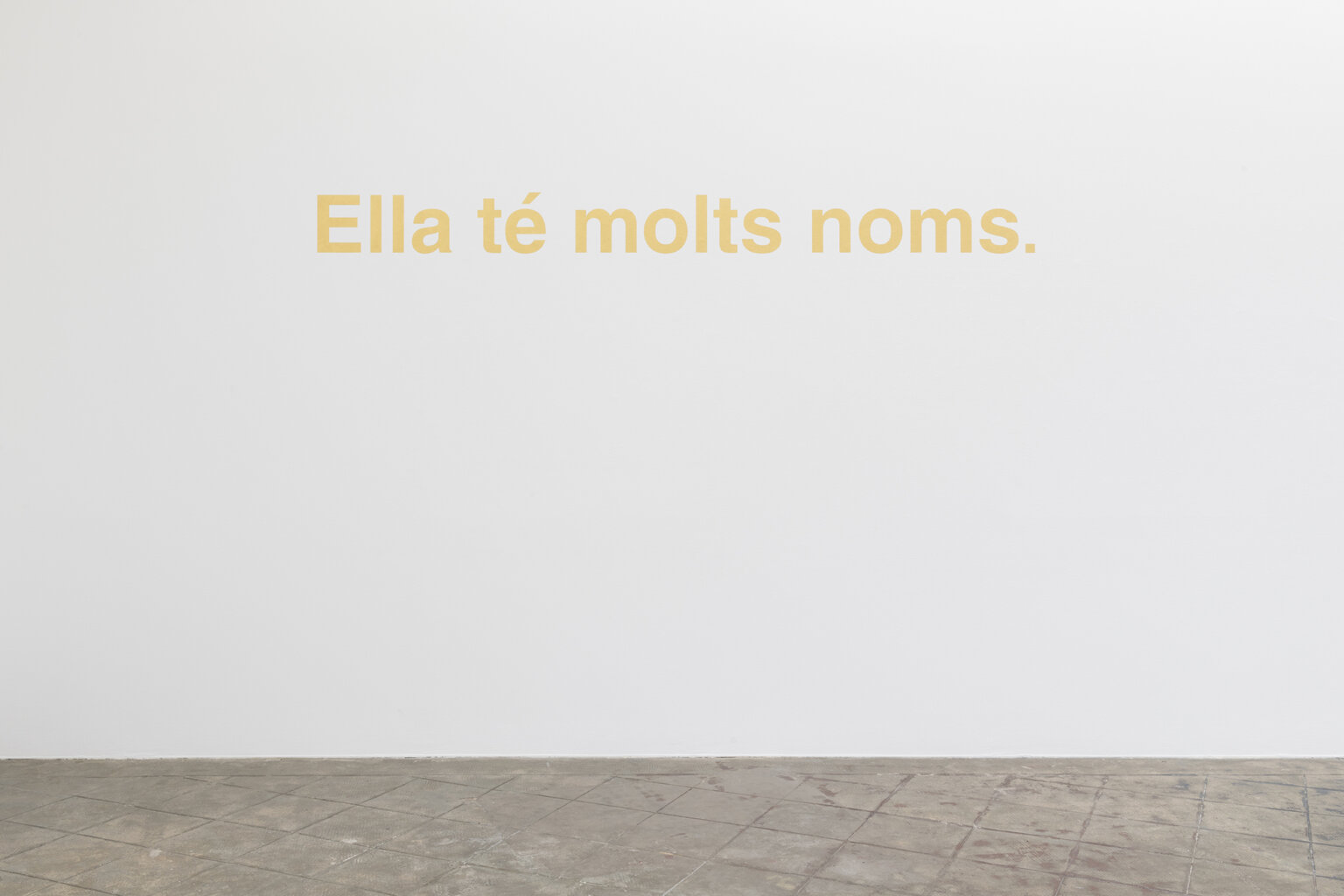 DORA GARCÍA. Golden sentence (She has many names.), 2020 | Ella té molts noms / Ella tiene muchos nombres / She has many names | ProjecteSD