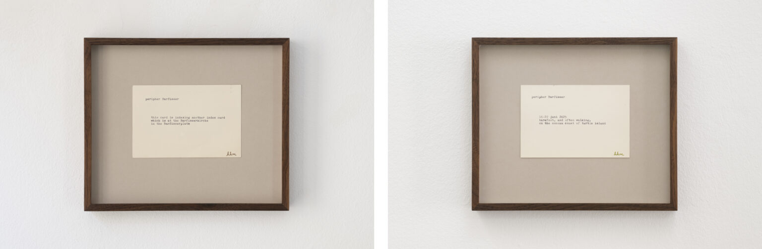 Hendl Helen Mirra Peripher Barfüsser, 2025 | CAMINAR [WALKING] | ProjecteSD