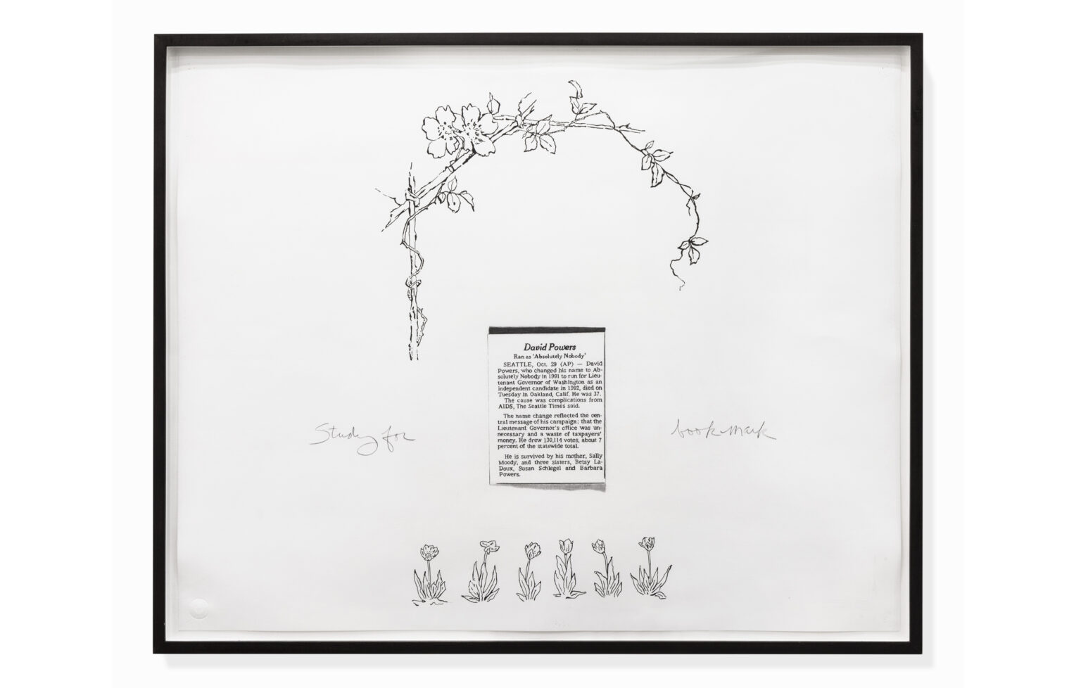 Allen Ruppersberg Study for Bookmark (David Powers), 1994 |  | ProjecteSD