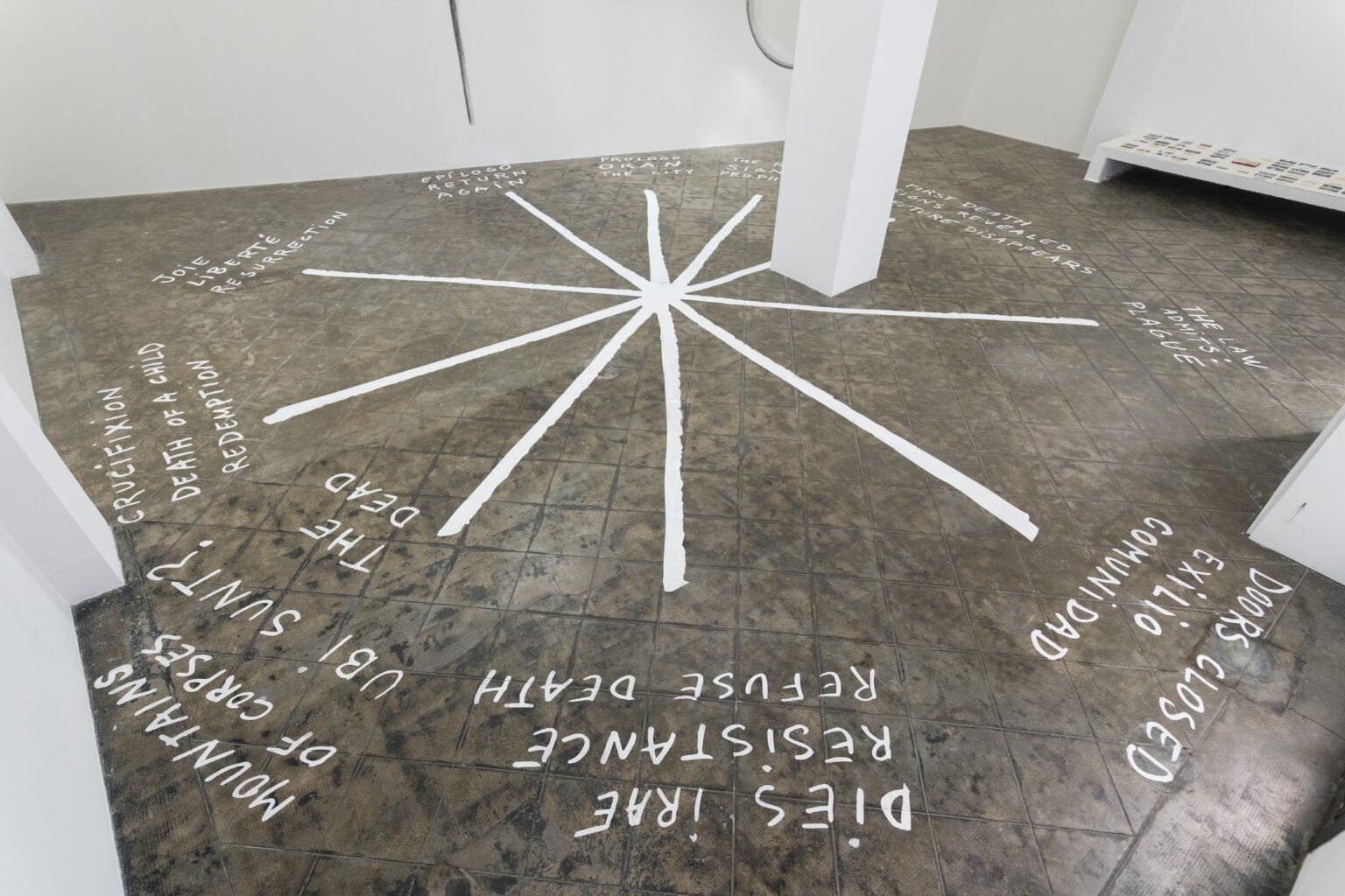 Dora García The Plague, 2018 (Detail)
Installation view: La peste (The plague), ProjecteSD, Barcelona, 2018 |  | ProjecteSD